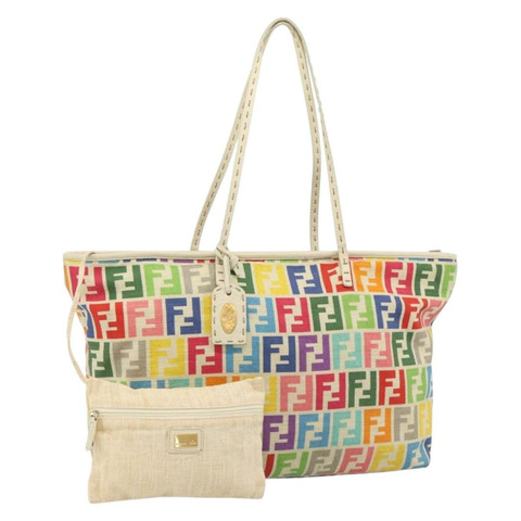 FENDI Zucca 帆布 Celeria 手袋多色金色正品 184862V