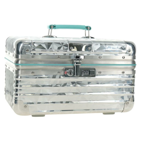 TIFFANY&Co. Rimowa 聯名首飾盒，金屬銀色，正品編號 184639SM