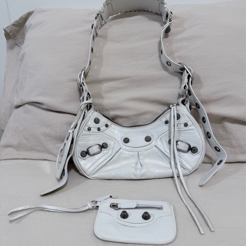 Balenciaga Le Cagole XS 白色 ｜ 巴黎世家迷你可頌包