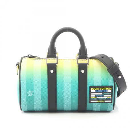 路易威登 Keepall XS 肩斜背包 M59949 Damier 條紋皮革