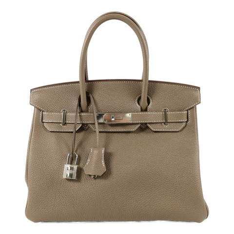 HERMES Togo皮革Birkin 30手挽袋Etoupe