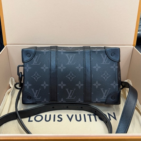 路易威登 Louis Vuitton Trunk wllet 黑花盒子包單肩斜挎包