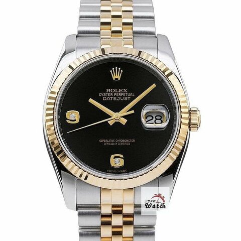 【大眾名錶】ROLEX勞力士 116233 Datejust 蠔式日誌 2009/04卡 市場罕見 寶石面 黑瑪瑙6.9鑽面盤 台灣保卡 大眾名錶B1335