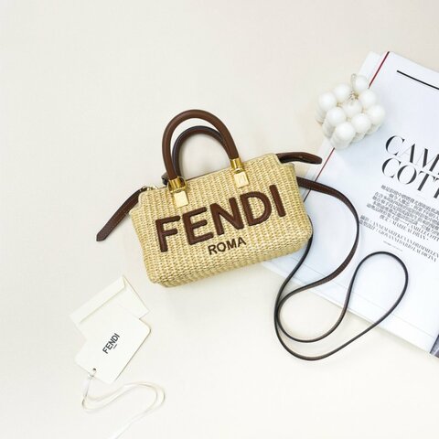 FENDI BY THE WAY 竹編兩用迷你波士頓包
