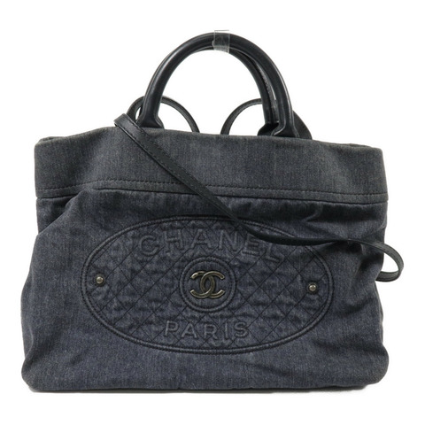 CHANEL 牛仔布2 Way Tote Bag手挽肩背兩用袋