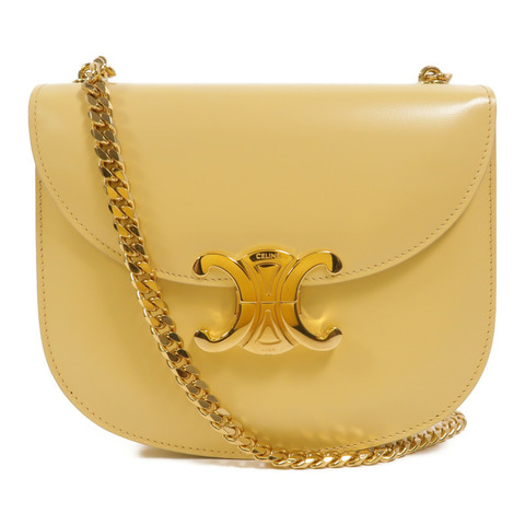 CELINE 牛皮皮革Besace Clea鏈帶肩背袋
