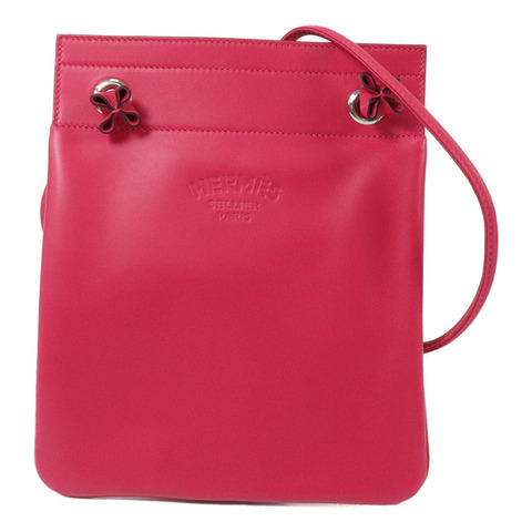 HERMES Swift皮革Aline Mini肩背袋Framboise
