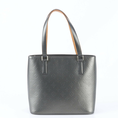 路易威登 Monogram Matte Stockton Noir M55112 皮革手提包/單肩包（女士）