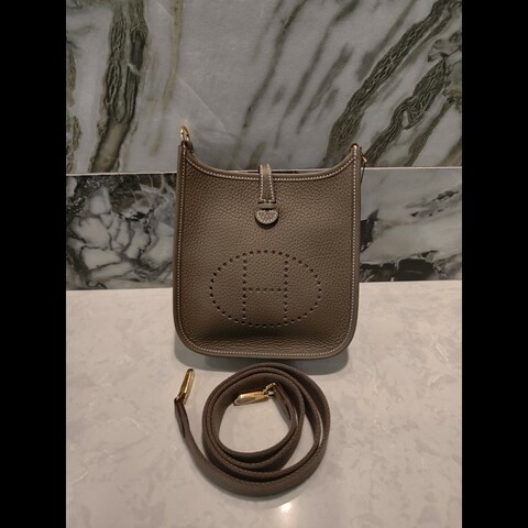 hermes minieve灰金