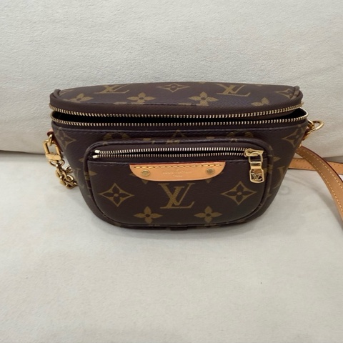 路易威登/Louis Vuitton Mini Bumbag 塗層帆布 17 x 12 x 9.5