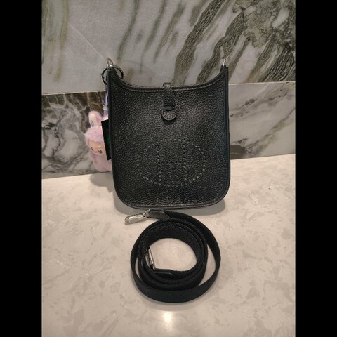 hermes minieve黑銀
