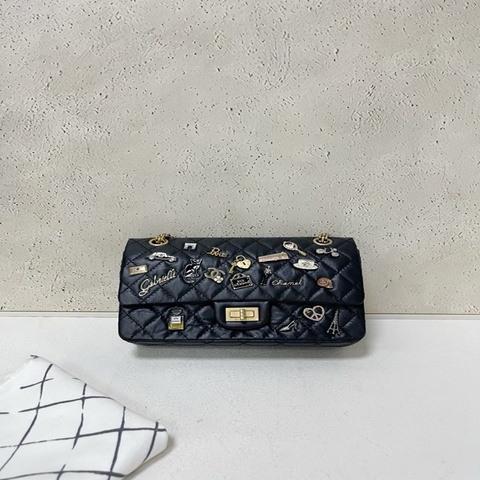 Chanel Lucky charm reissue 2.55 small Flap bag 限定徽章