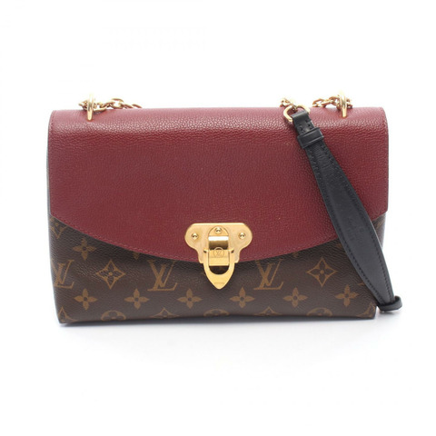 路易威登 Sun Placide 鏈條單肩背包 M43715 Monogram 皮革 波爾多紅 LV