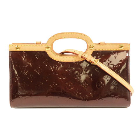 LOUIS VUITTON Vernis Roxbury Drive金扣手挽肩背兩用袋酒紅色