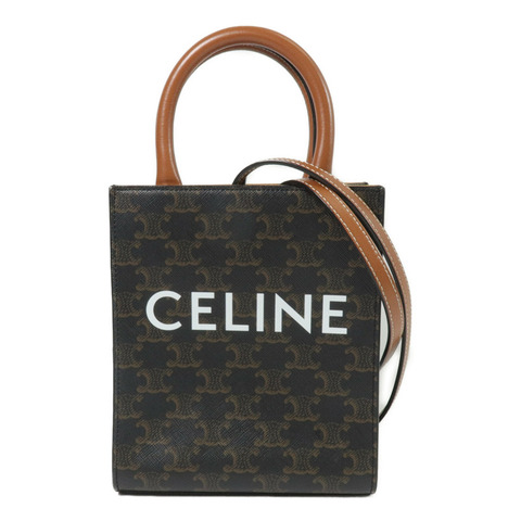 CELINE 塗層帆布Mini Vertical Cabas手挽肩背兩用袋