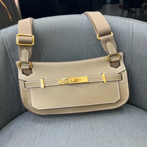 Hermes Mini swift jypsiere 迷你吉普賽 大象灰 金扣 U刻