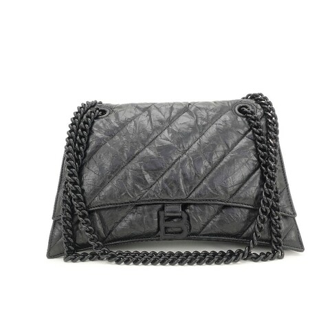 Balenciaga CRUSH 黑色沙漏包