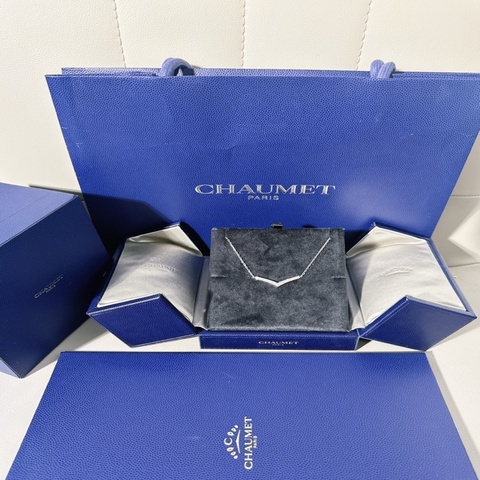 Chaumet 尚美巴黎 josephine 約瑟芬系列白鷺 18k白金滿鑽項鍊