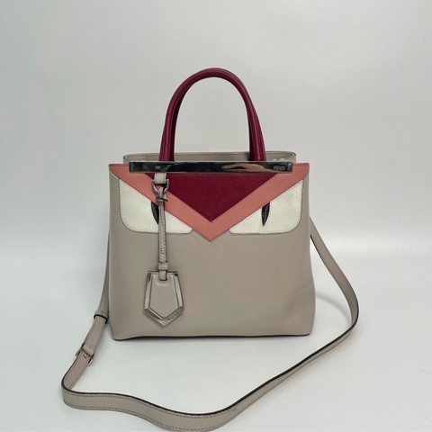 🩷 FENDI 小怪獸 Monster 2Jours 拼色手提肩背包