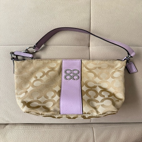 Coach 肩背/斜背/手提/ 皮革布面包