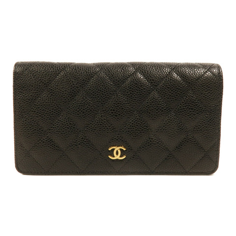CHANEL 牛皮皮革Classic Long Flap Wallet長錢包