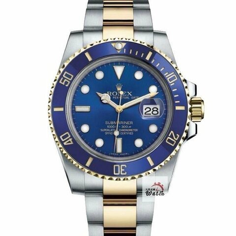 【大眾名錶】 Rolex 勞力士 116613LB Submariner潛航者 半金藍水鬼 2018 大眾名錶B1368
