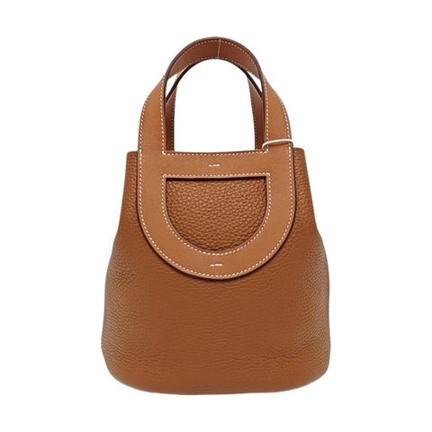 🤎愛馬仕HERMES In-The-Loop 金棕色Clemence牛皮 菜籃子手提包 金色五金