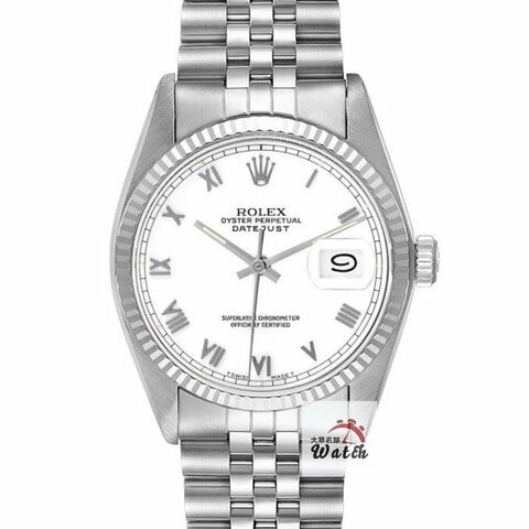 【大眾名錶】ROLEX勞力士 16014 Datejust 蠔式日誌 白色面盤 羅馬時標 台灣AD 大眾名錶B1370