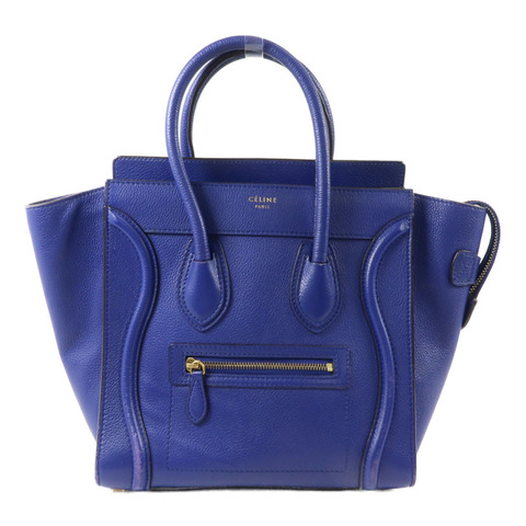 CELINE 牛皮皮革Micro Luggage手挽袋