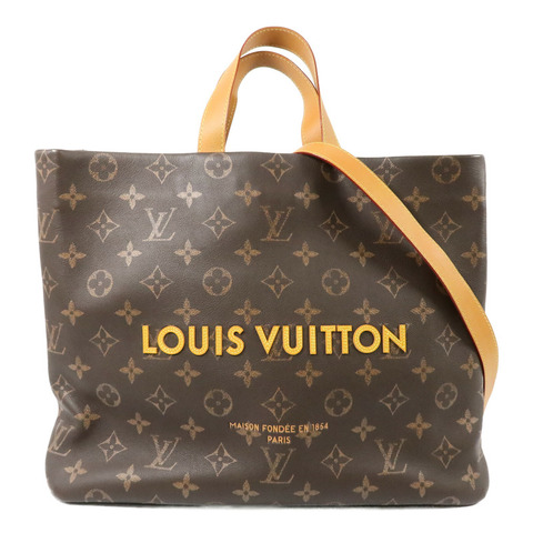 LOUIS VUITTON Autres Cuirs Monogram Shopper Tote MM手挽肩背兩用袋