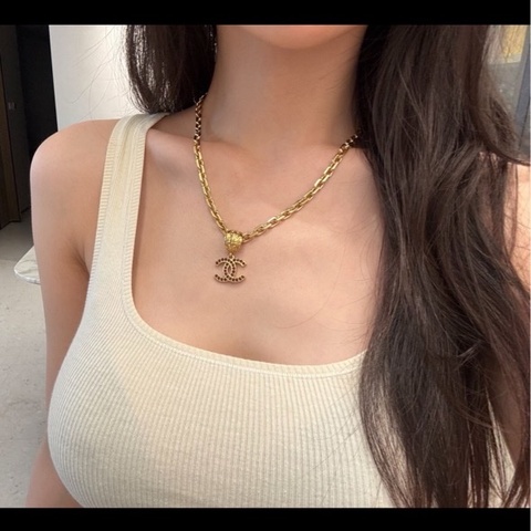 香奈兒 Chanel 中古 項鍊 鐳射刻印
