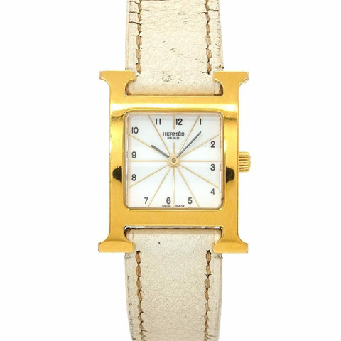 愛馬仕 H-Watch HH1 201 女士腕錶 白色石英錶