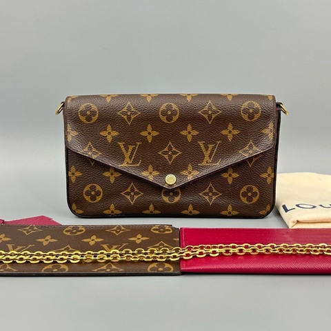 LV 路易威登 经典老花三合一链条斜挎包 18年