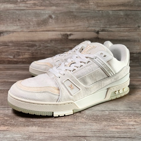 Louis Vuitton路易威登 trainer 白色 白牛仔  42碼
