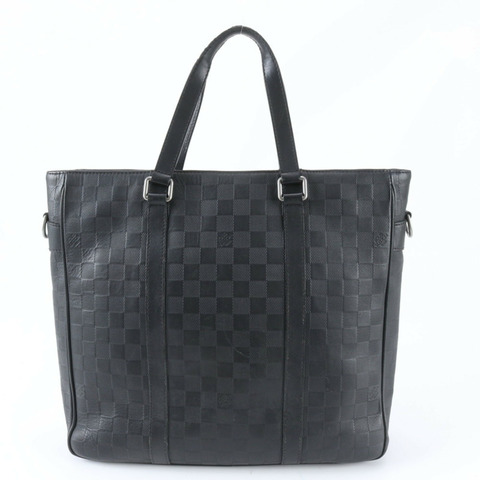 路易威登 Damier Infini Tadao PM N41269 男士皮革手提包/單肩包