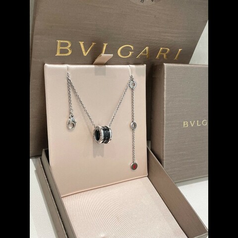 BVLGARI 寶格麗 慈善款 黑陶瓷 925銀項鏈