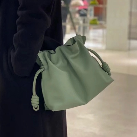✨Loewe羅意威｜Flamenco雲朵牛油果綠福袋包｜中號｜閒置99新