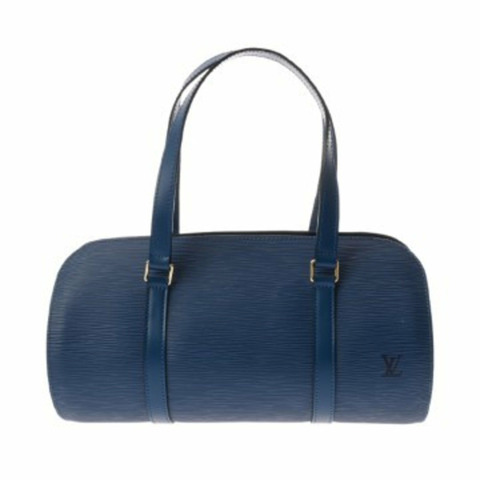 路易威登 Louis Vuitton Epi Soufflot Toledo 藍色 M52225 女士真皮手提包 A 級二手 Ginzo