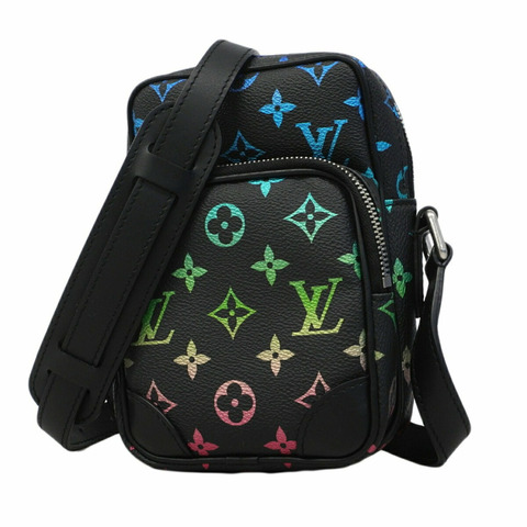路易威登 Monogram Iridescent Amazon NM 單肩包 M13898 Noir（女士）