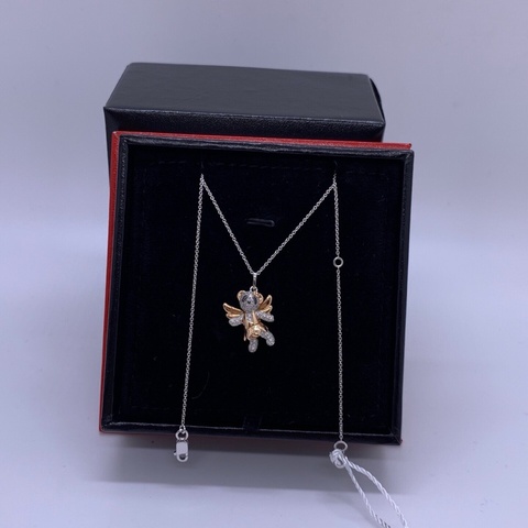 Qeelin 麒麟 Fairy BoBo 白金 玫瑰金 鑲鑽 芭蕾 滿鑽熊貓項鍊