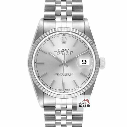 【大眾名錶】ROLEX勞力士 16234 Datejust 蠔式日誌 銀色T柱面盤 錶徑36mm 大眾名錶B1372