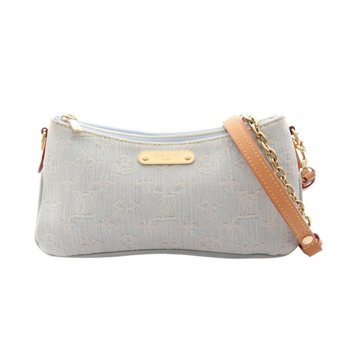 路易威登 Liv Pochette 單肩包 M83532 Monogram 牛仔藍 二手 女士 LV