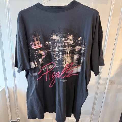 Balenciaga✨ Pigelle夜景數碼印花短袖長版上衣T #1碼
