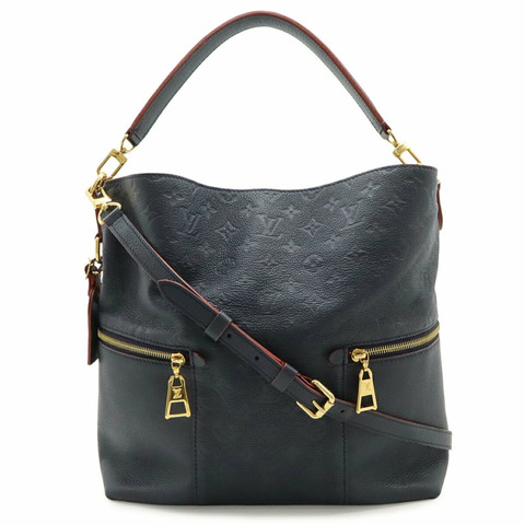 LOUIS VUITTON 路易威登 Monogram Empreinte Merry 單肩包 Marine Rouge 海軍藍 M44012