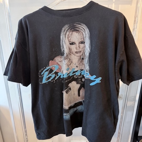 Balenciaga✨SS26 Britney Spears系列小甜甜布蘭妮Y2K水鑽簽名圓領短袖長版上衣T#XS碼