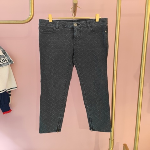 Chanel 菱格紋牛仔褲