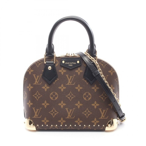 路易威登 Alma Trunk BB 單肩手提包 M26084 Monogram 帆布 棕色 二手