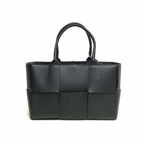 BOTTEGA VENETA ArcoTote小號黑色牛皮革肩背包