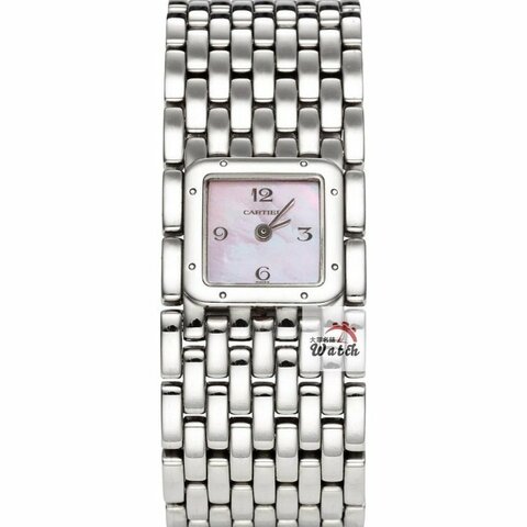 【大眾名錶】Cartier卡地亞 W61003T9 美洲豹系列 雅緻腕錶 粉色貝殼數字面盤 大眾名錶B1386