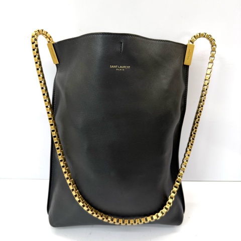 YSL 聖羅蘭 黑色牛皮SUZANNE鏈條肩背包 634805